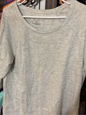 Sonoma Heather Light Gray Women's Crewneck Sweatshirt